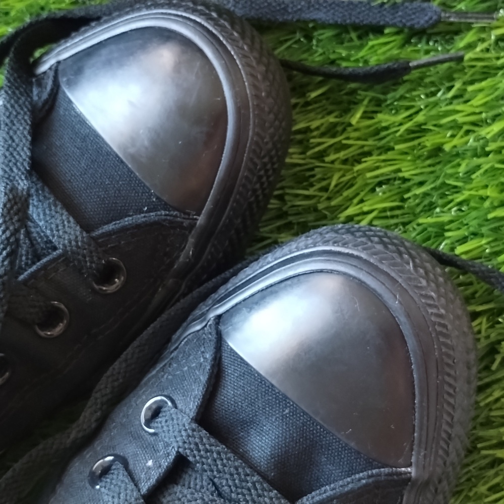 Converse All Star Chuck Taylor Black On Black Unisex M7 W9 - Picture 9 of 13